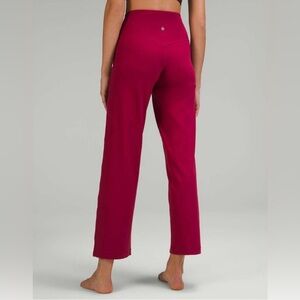 Lululemon Align High-Rise Wide Leg Pant 31” Pomegranate Red Sz 2 Yoga Pants